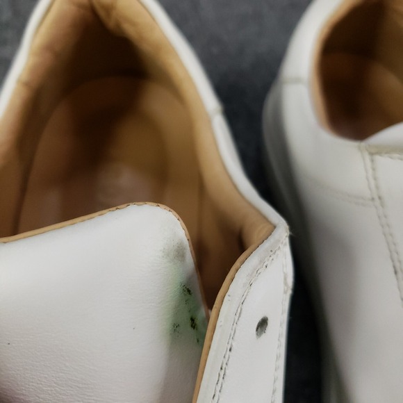 Margaux The Sneaker Women's EU 39.5 / US 9.5 White Calf‎ Leather Handmade Shoes - Picture 13 of 16